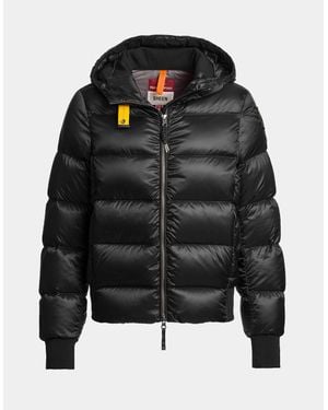 Parajumpers Mariah Hooded Down Bomber Jacket - Black