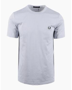 Fred Perry Ringer T-Shirt Dusky - Blue