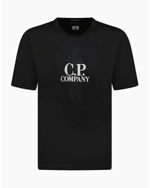 C.P. Company Mercerized Cotton Jersey Sailor T-Shirt - Black