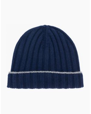Brunello Cucinelli Cashmere Beanie Hat - Blue