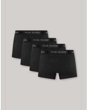 Ted Baker 4 Pack Plain Design Trunk - Black