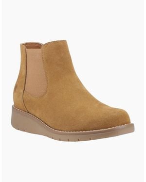 Hush Puppies Leonie Suede Boots - Brown