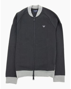 Armani Jeans Eagle Logo Bomber Jacket - Black