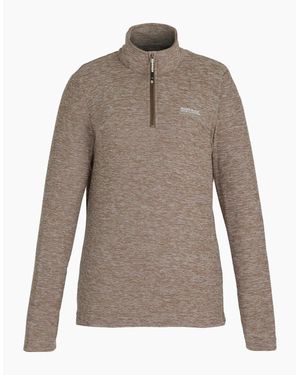 Regatta Ladies Sweetheart Quarter Zip Fleece Top - Brown