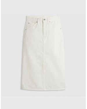 Levi's Levi's Hr Back Slit Skirt Snowing - White
