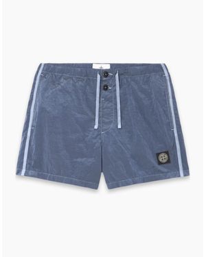 Stone Island S0043 Nylon Swimshorts - Blue