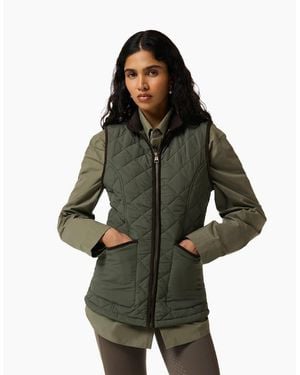 HUNTER Original Short Quilted Gilet - Green