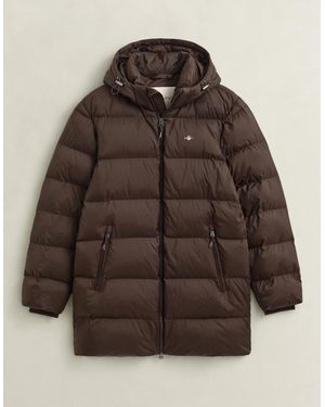 GANT Active Cloud Mid Length Jacket - Brown