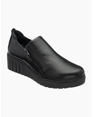 Lotus Altan Low Wedge Shoes - Black