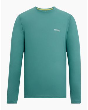 Regatta Mindo Logo Long-Sleeved T-Shirt - Green