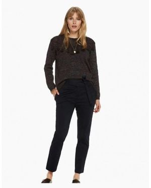 Maison Scotch Tie Waist Chinos - Black