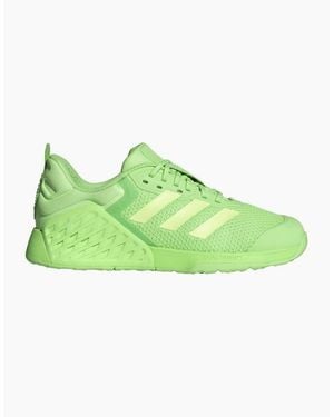 adidas Dropset 3 Lace Up Flat Trainers - Green