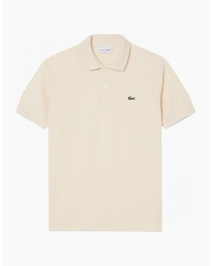 Lacoste Pale Lemon Classic Short Sleeved Polo Shirt - Natural