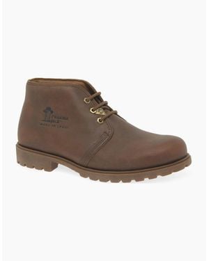 Panama Jack Classic (Bota) Waterproof Leather Lace Up Chukka Ankle Boot - Brown