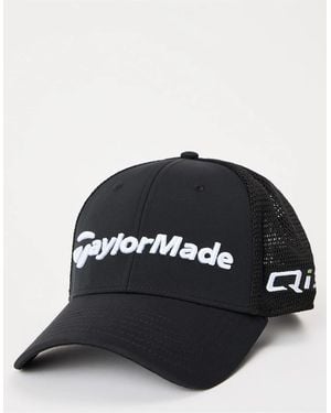 TaylorMade Wordmark Logo Print Trucker Cap - Black