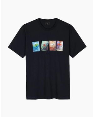Paul Smith Ps Reg Fit Seeds T-Shirt 49 Dk - Black