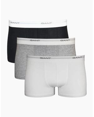 GANT 3-Pack Core Logo Boxer Trunks - White