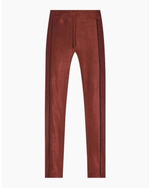 Amiri Johnny Track Flare Trousers Clay - Red
