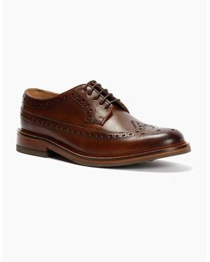 Chapman & Moore Longwing Brogue Country Leather Choco Shoes - Brown