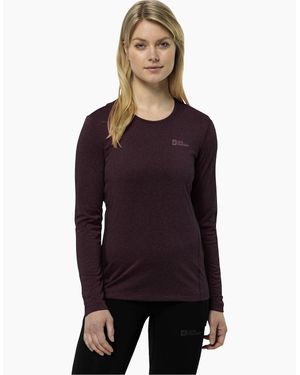 Jack Wolfskin Sky Thermal Long Sleeve T-Shirt - Purple
