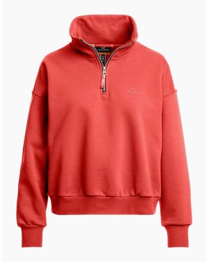 Parajumpers Zendaya Cherry Half Zip Sweatshirt - Red