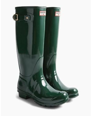 HUNTER Original Tall 170 Yrs Anniversary Wellington Boots - Green