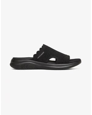 Skechers Ultra Flex 3.0 Sandal-Bring I Flat Sandals - Black