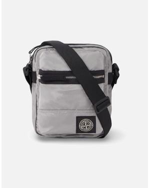 Stone Island S0251 Compass Patch Cross Body Bag - White