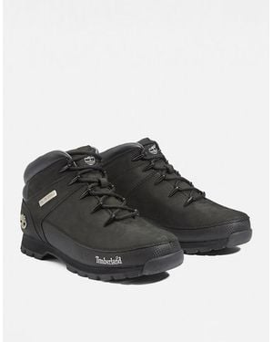 Timberland Euro Sprint Contrast Logo Hiking Shoe - Black