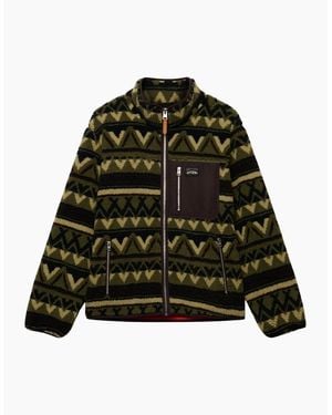 Superdry Abstract Full Zip Fleece - Green