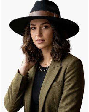 DIESEL Hat Chicchet Cappello Cap Summer Wool Wide Brim Hats New - Blue