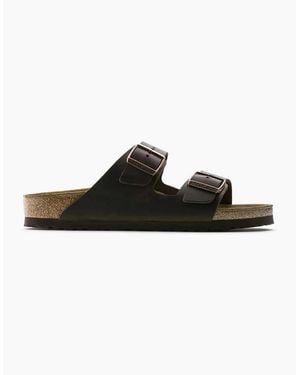 Birkenstock Arizona Oiled Leather Sandal Habana - Black