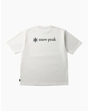 Snow Peak Snow Peak Back Printed Logo T-Shirt - White