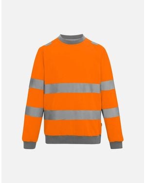 Regatta Professional Pro Contract Hi-Vis Crew Neck Sweatshirt - Orange