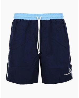 Sergio Tacchini Cortese Swim Short Maritime/Baltic Sea/Gardenia - Blue