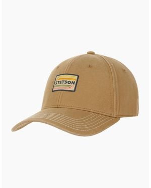 Stetson Lenloy Gas Station Cotton Baseball Cap - Natural