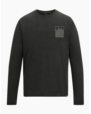 Regatta Maylow Retro Poster Back Print Long-Sleeved T-Shirt - Black