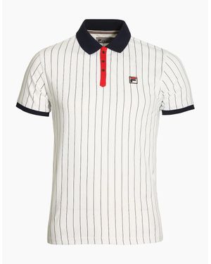 Fila Bb1 Classic Stripe Polo Shirt - White