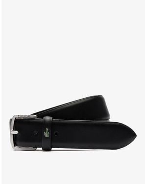 Lacoste Smooth Leather Belt - Black