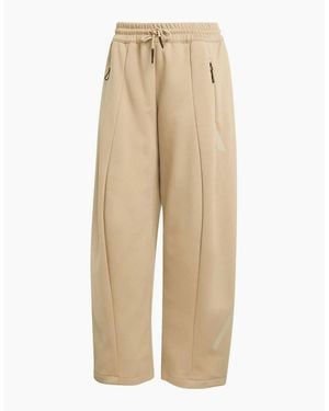 adidas Z.N.E. Solid Patterned Wide Leg Joggers - Natural