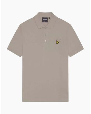 Lyle & Scott Lyle & Scott Branded Chest Logo Sage Uniform Polo Shirt - Grey