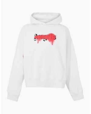Palm Angels Pull Over Hoody - White