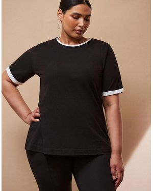 Live Unlimited London Contrast T-Shirt - Black