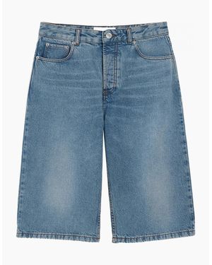 Ami Paris Denim Bermuda Shorts - Blue