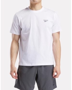 Reebok Cody Crew Neck Tee Cotton Short Sleeve T-Shirts - White