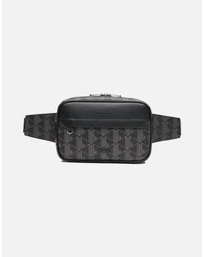 Lacoste The Blend Belt Bag Monogram Noir Gris - Black