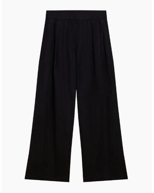 Ted Baker Kyfaat Tailored Linen High Waisted Trousers - Black