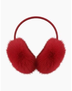 Nooki Design Nebula Faux Fur Earmuffs - Red