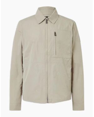 Belstaff Grid Overshirt Dark Sand - Natural