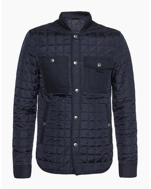 DIESEL Jardin Bg6Ef Bomber Jacket Soft Casual Winter Outwear - Blue